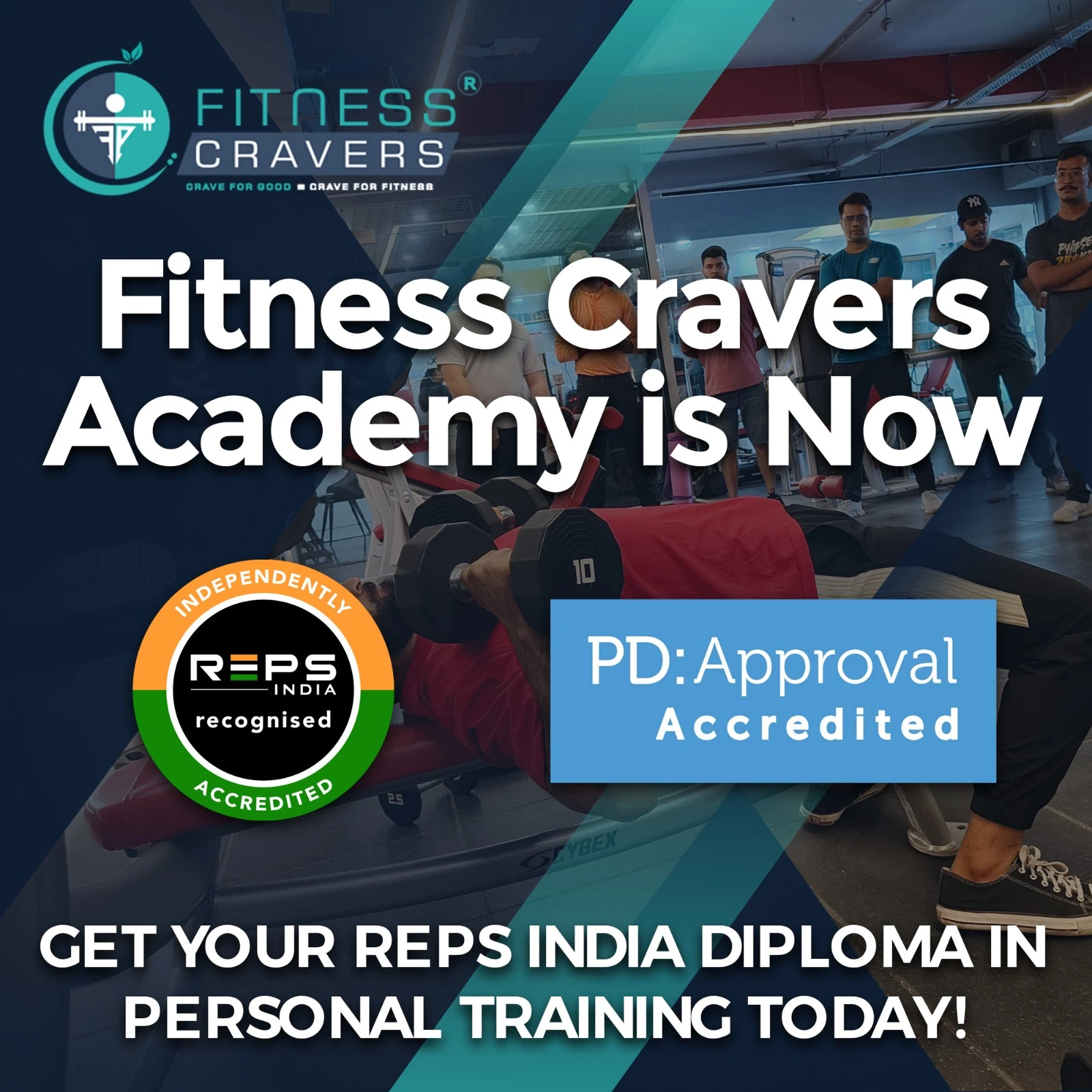 Fitness Cravers Academy REPS India Association (Best Fitness Academy in Delhi, India)